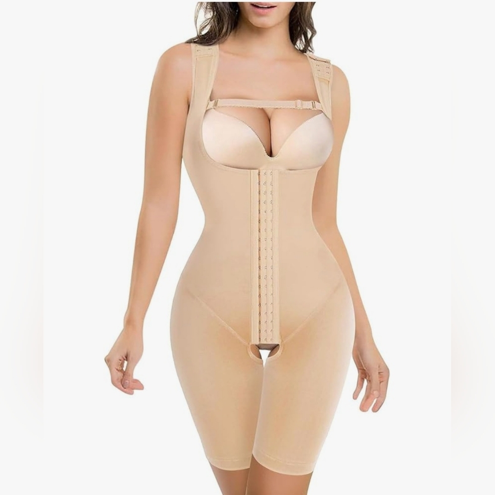 Women's Waist Trainer Bodysuit Butt Lifter Tummy Control Shapewear Full Body S